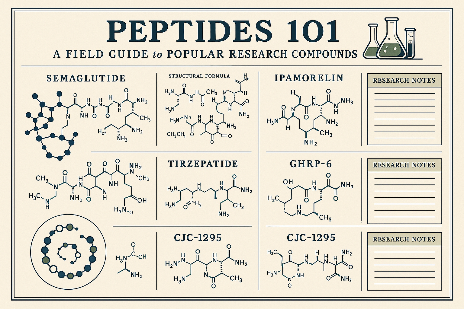 Peptides 101: A Field Guide to Popular Research Compounds