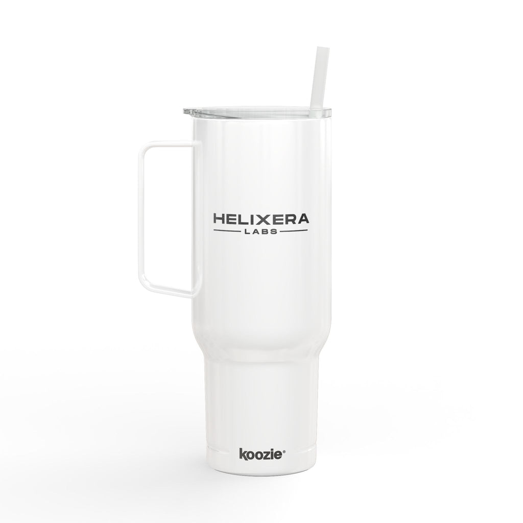 X - Engraved Insulated Tumbler with Lid & Straw 40oz — Helixera Labs Logo