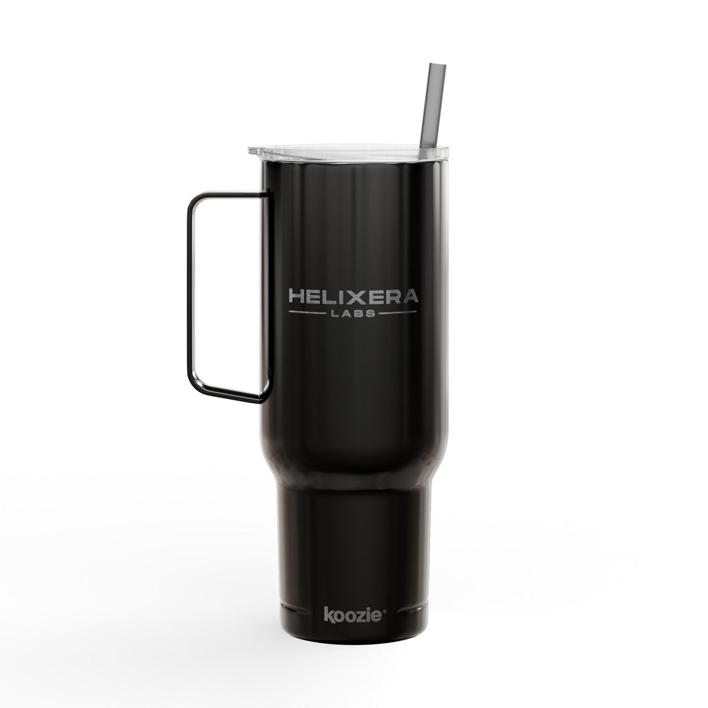 X - Engraved Insulated Tumbler with Lid & Straw 40oz — Helixera Labs Logo